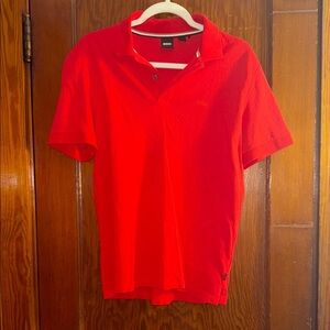 Boss Vibrant Red Polo Shirt
